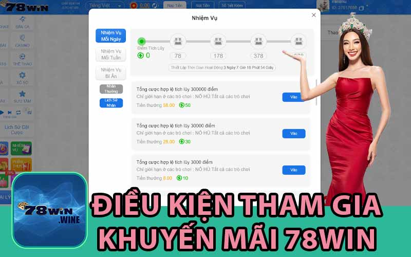 Điều Kiện Tham Gia
Khuyến Mãi 78Win